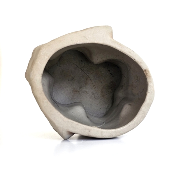 Vintage Ceramic Elephant Grey Planter Pottery Succulent Whimsical Pot - Picture 9 of 11